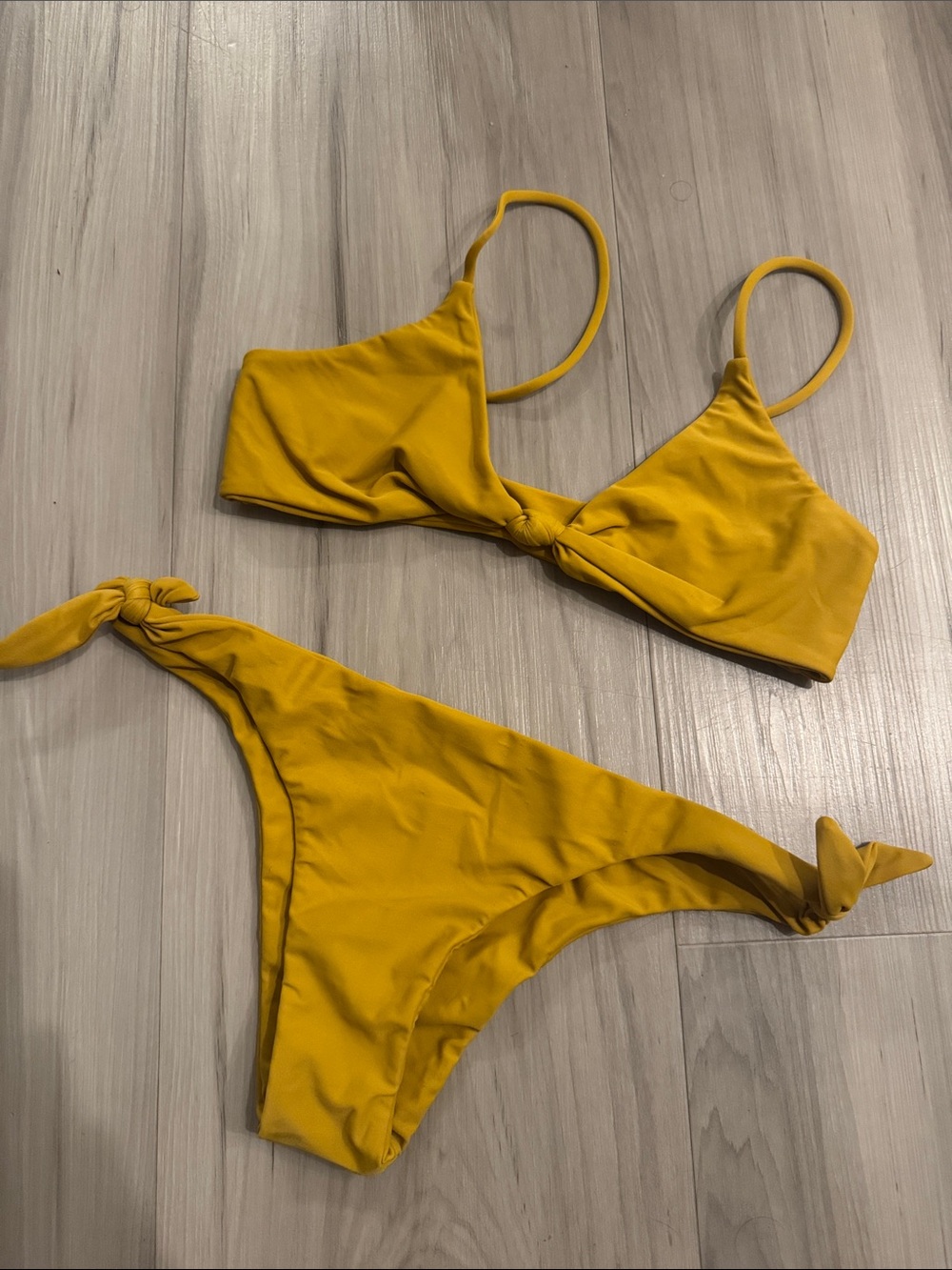 Mikoh Mustard Yellow  Bikini Set M